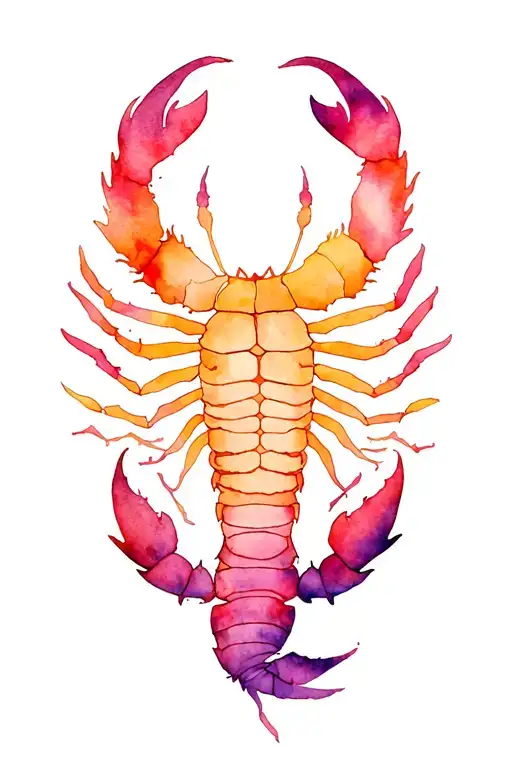 Scorpio, Leo, Libra, and Aquarius zodiac sign tattoo design idea