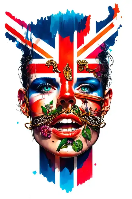 90s UK music tattoo design idea