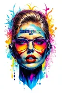 90s UK music tattoo design idea