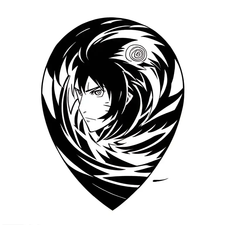 Naruto Uzumaki unleashing tattoo design idea