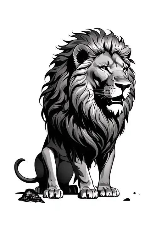 Daniel in the Lions' Den tattoo design idea