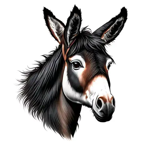 Donkey tattoo design idea