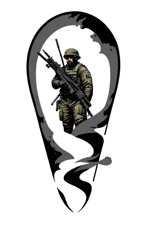 military iraq back tattoo tattoo design idea