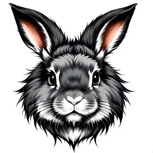 Lionhead Rabbit tattoo design idea