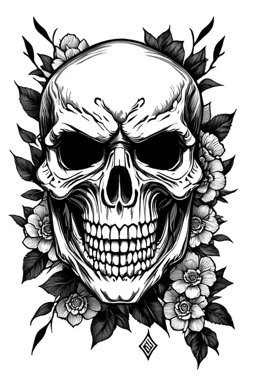 Yakuza Totenkopf tattoo design idea