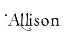"Allison" tattoo design idea