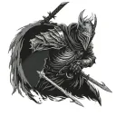 Artorias Dark Souls posing tattoo design idea