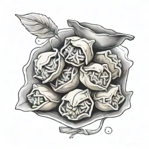 I love dumplings. tattoo design idea