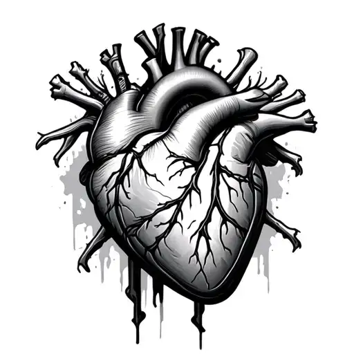 Heart Attack tattoo design idea