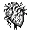 Heart Attack tattoo design idea