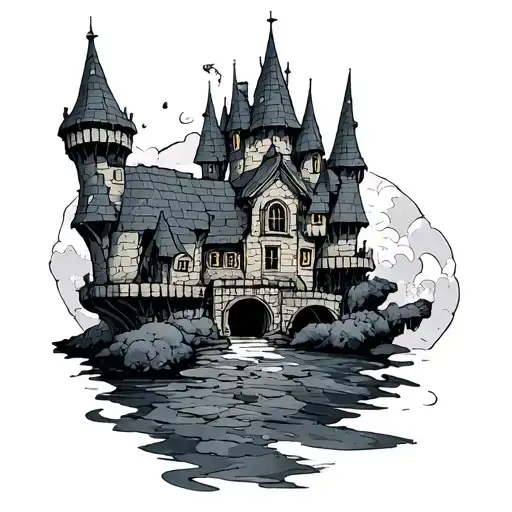 Howl's Moving Castle tattoo design idea