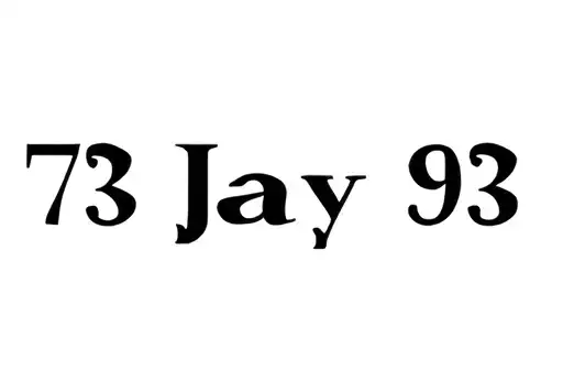 "73 Jay 93" tattoo design idea