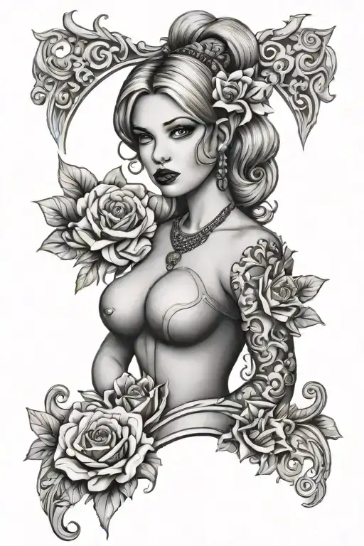 sissy slave tattoo design idea