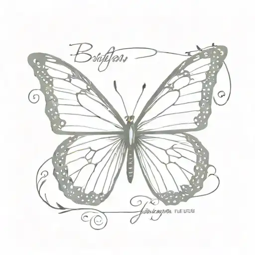 butterfly semi Colen with words give yourself a reason behind it   tattoo design idea