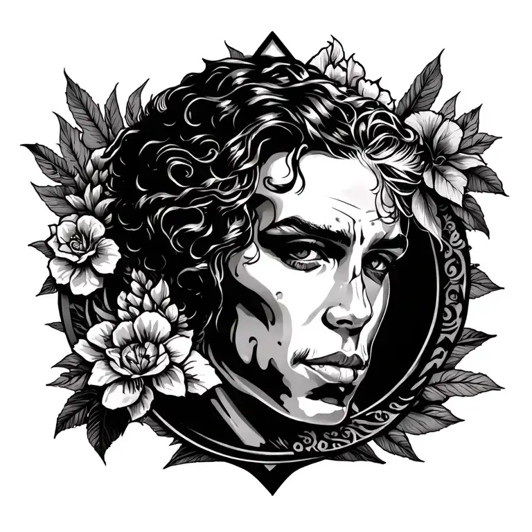 Lonnie, Aquarius, San Jose past life tattoo design tattoo design idea