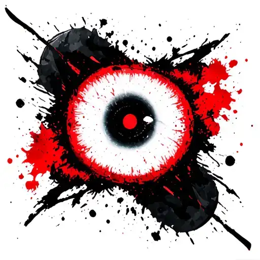 Itachi Sharingan tattoo design idea