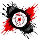 Itachi Sharingan tattoo design idea
