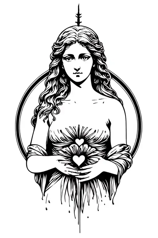 Aphrodite the goddess of love tattoo tattoo design idea
