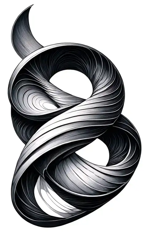 fine line tattoo double helix geometric shapes tattoo design idea