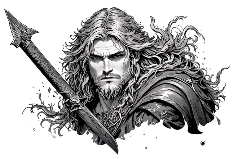 thorfinn you have no enemies tattoo design idea