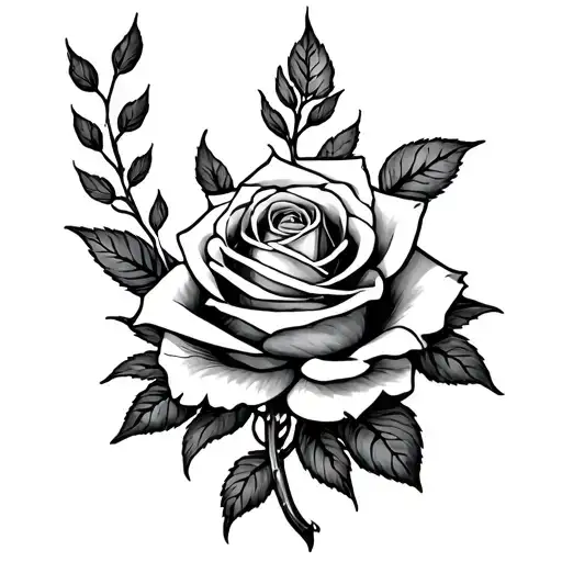 Estrela de David at the top of the Rose of the arm Psalm 27 4 and Yeshua tattoo design idea