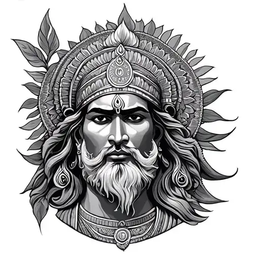 Mahabharat tattoo design idea