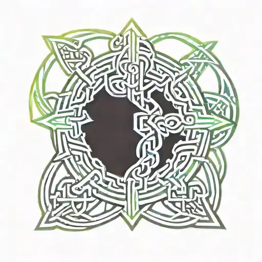 Celtic knotwork tattoo design idea