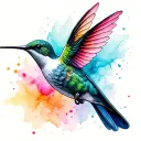 hummingbird tattoo design idea