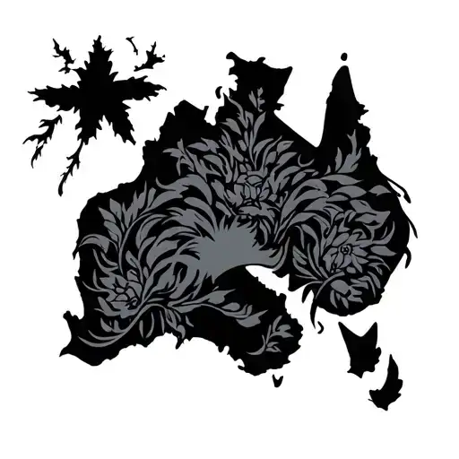 scotland and Australia tattoo design idea