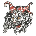 jester tattoo design idea