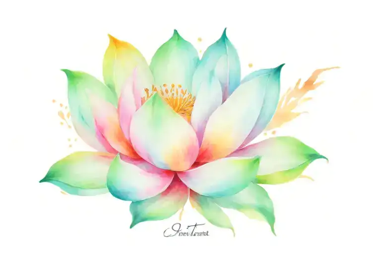 Nevertheless, She Persisted surrounded by lotus flowers. .  tattoo design idea