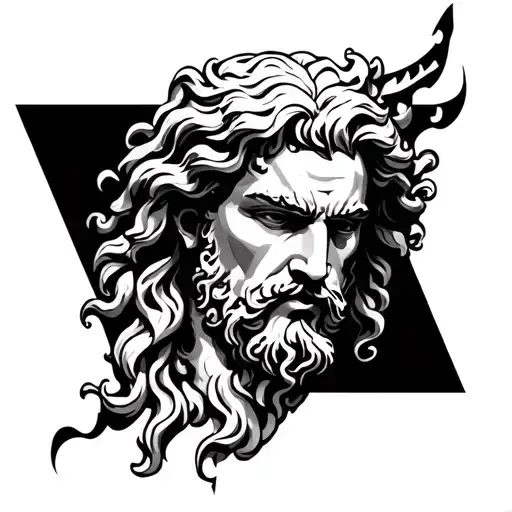 Zeus y ades tattoo design idea