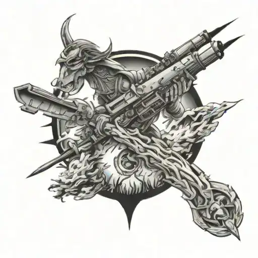 firefight wildfire  tattoo design idea