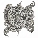 labyrinth neuroscience tattoo design idea