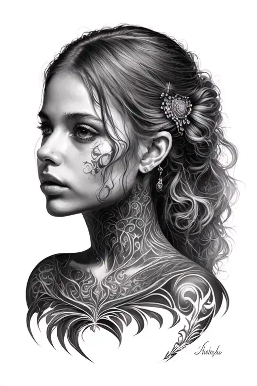 the most credit intensive image you could generate tattoo design idea