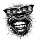 Automotive Dance-Electricity-The 555-The Smile-The Consciousness- The Lie tattoo design idea