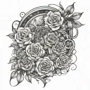 create me a tattoo design featuring good heath, financial freedom, love and wisdom with high quality 3D resolution  tattoo design idea