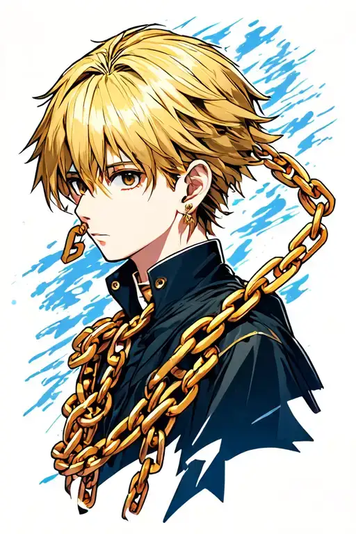 Kurapika chain tattoo design idea