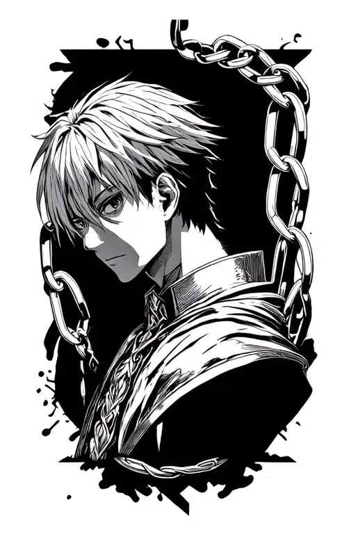Kurapika Chain tattoo design idea