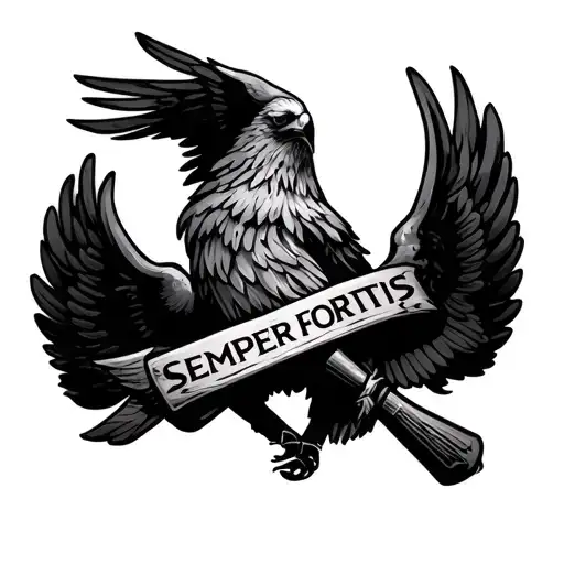 Semper Fortis tattoo design idea