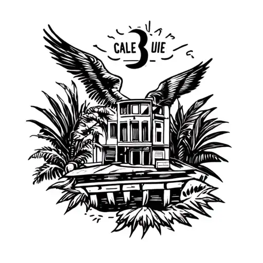 Can you create a tattoo that includes Valparaiso, Chile, Rosario, Argentina, Santa Cruz, Bolivia, and Rio de Janeiro, B tattoo design idea