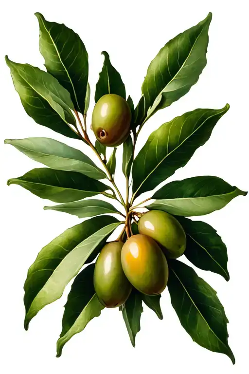 olive branch surrounded by silk tattoo design idea