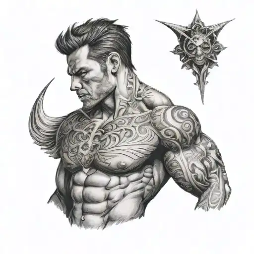 On Triceps tattoo design idea