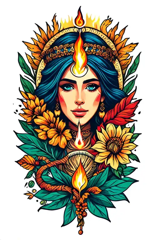 four elements tattoo design idea