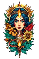 four elements tattoo design idea