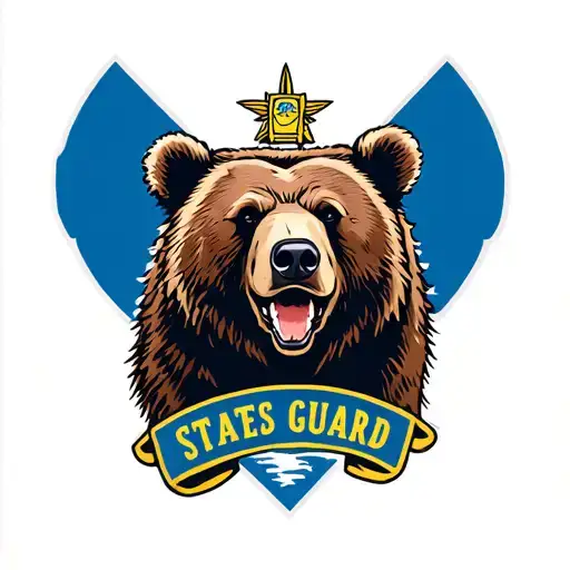 kodiak brown bear associated with the United States Coast Guard  tattoo design idea