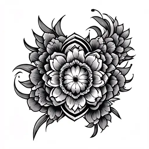 Tibetan tattoo design idea