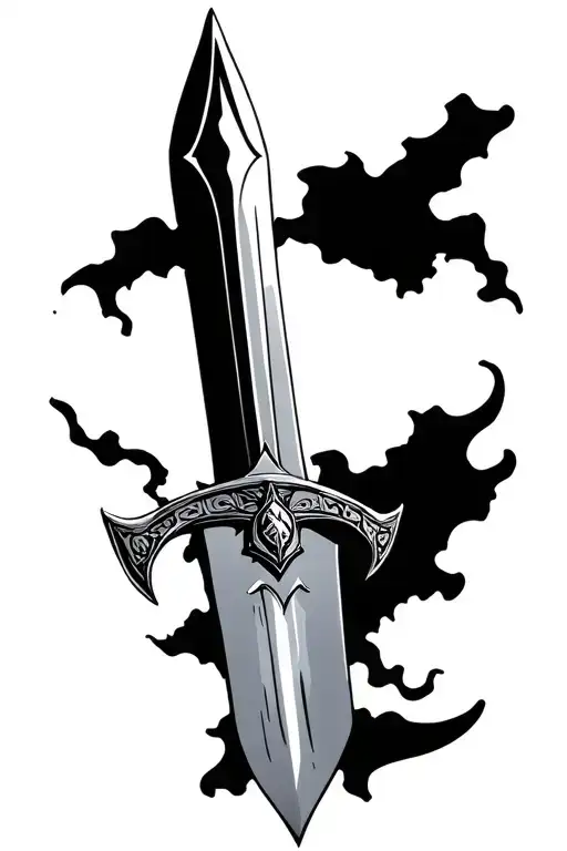 Maximus gladiator sword tattoo design idea