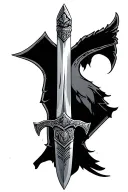 Maximus gladiator sword tattoo design idea