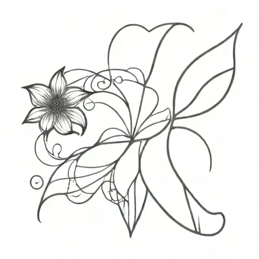 a minimalist design with tushar hidden in it tattoo design idea